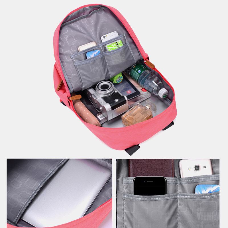 Plátěná Pevná Velkokapacitní Outdoorová Taška Na Počítač