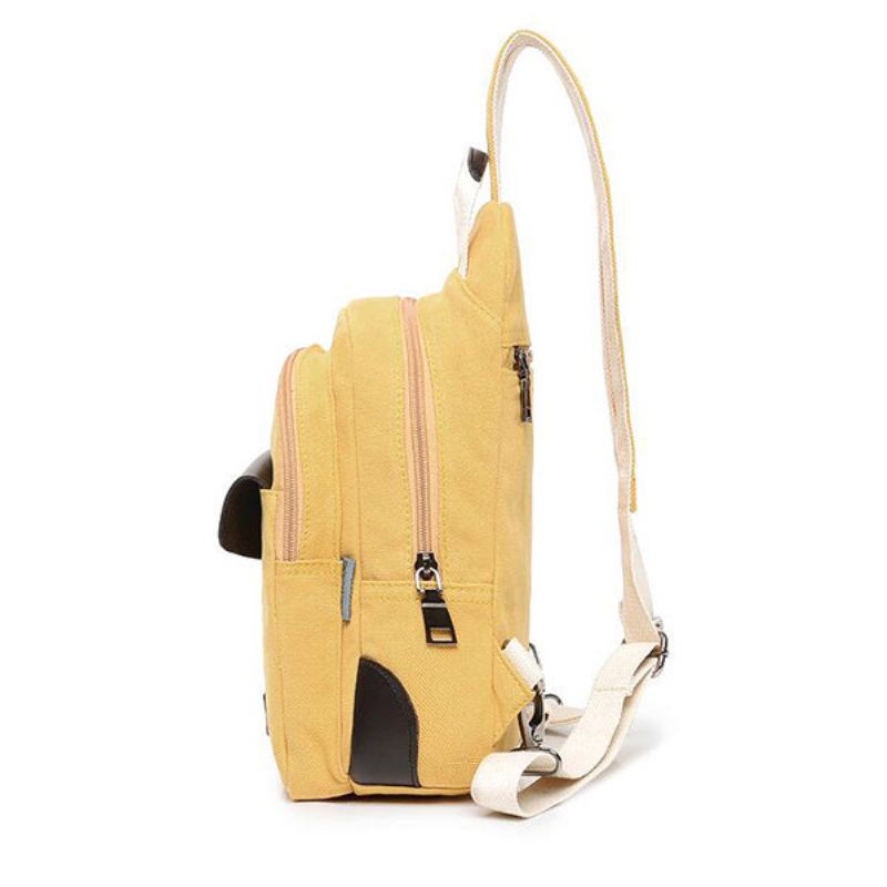 Plátěné Patchwork Dámské Náprsní Tašky Sportovní Crossbody Kabelky