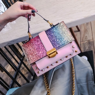 Přenosná Taška Přes Rameno S Módními Flitry Messenger Bag Ve Stylové Tašce Pro Ženy