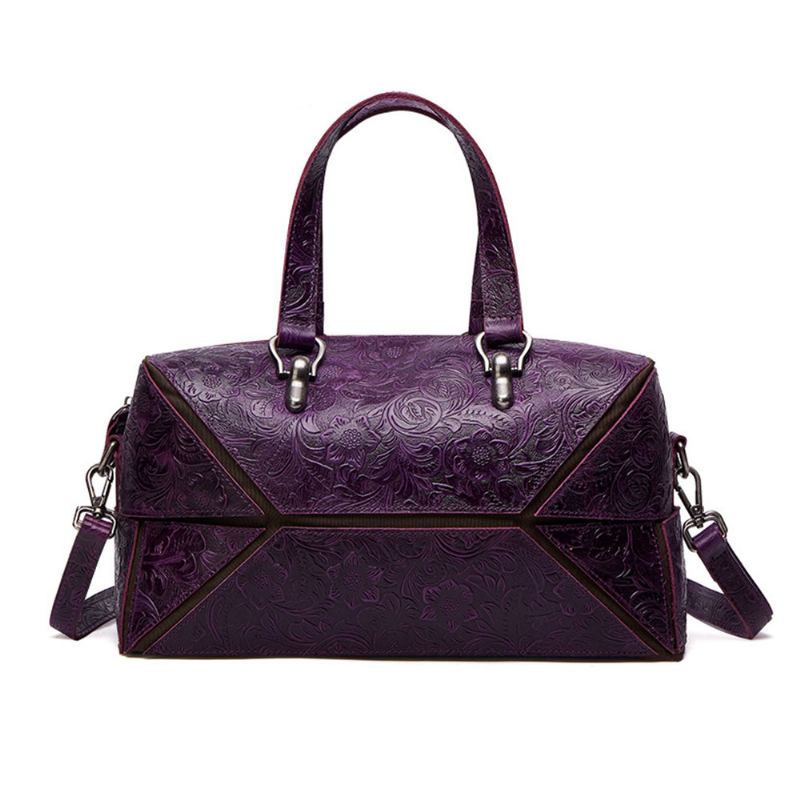 Vintage Ručně Embosovaná Kabelka Podzim Zima Taška Přes Rameno Dámská První Vrstva Kožená Crossbody 2023