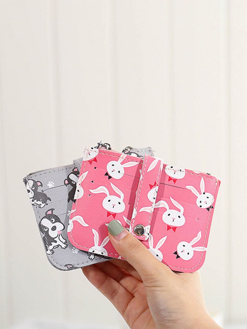 Women Animal Prints Roztomilá Peněženka S 5 Sloty Na Karty