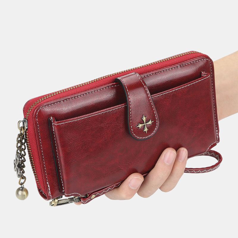 Zip Casual Card Holder Telefon Taška Peněženka Pro Ženy