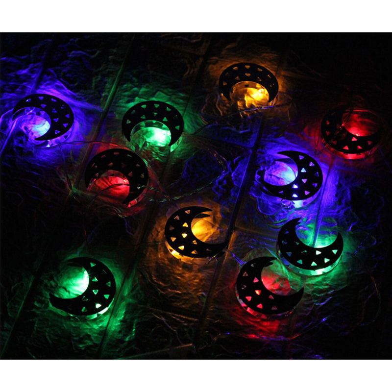 10 Led Strunových Světelných Lamp Ve Tvaru Menisku Home Decor For Islam Eid Ramadan Moon Light