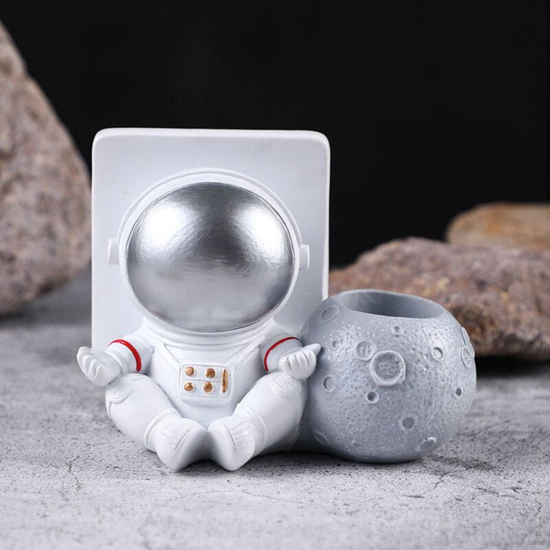 1ks Kreativita Socha Astronaut Kosmonaut Model Domácí Pryskyřice Ruční Práce Dekorace Na Stůl