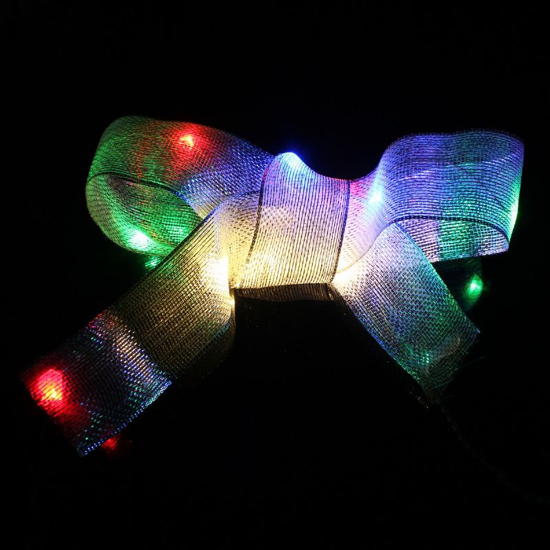1m 10 Led Stuha Řetězec Fairy Light Bateriová Vánoční Svatební Dekorace