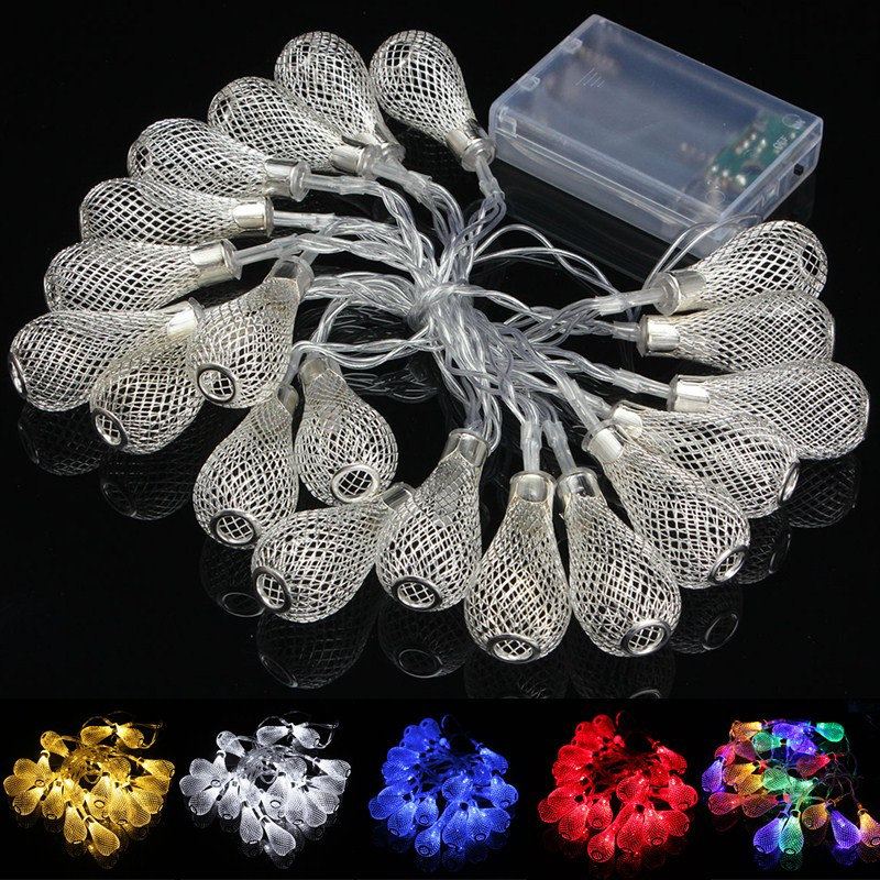20-led Marocké Strunové Žárovky Fairy Lights Vánoční Svatební Výzdoba Novinka Girlandy