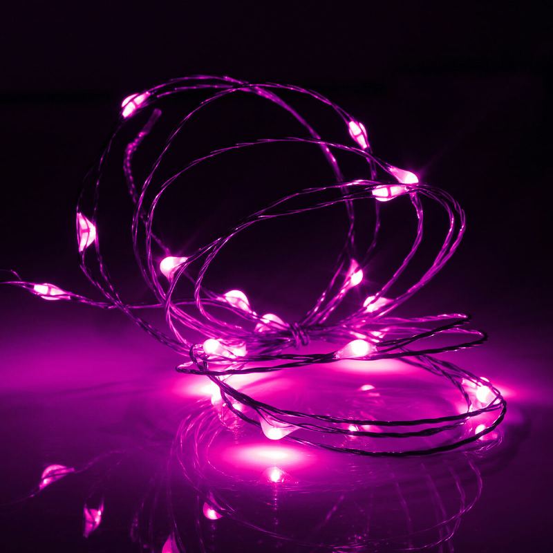2m 20 Led Měděná Drátěná Pohádková Svítilna S Usb Napájením Vánoční Párty Domácí Dekorace Dc5v