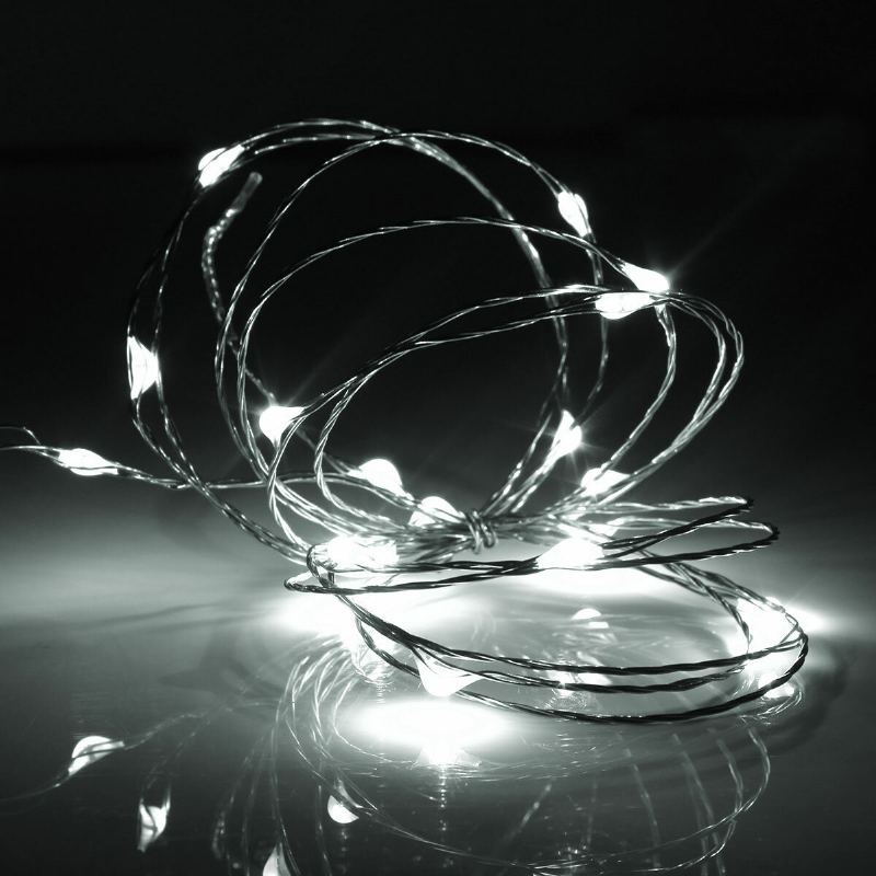 2m 20 Led Měděná Drátěná Pohádková Svítilna S Usb Napájením Vánoční Párty Domácí Dekorace Dc5v