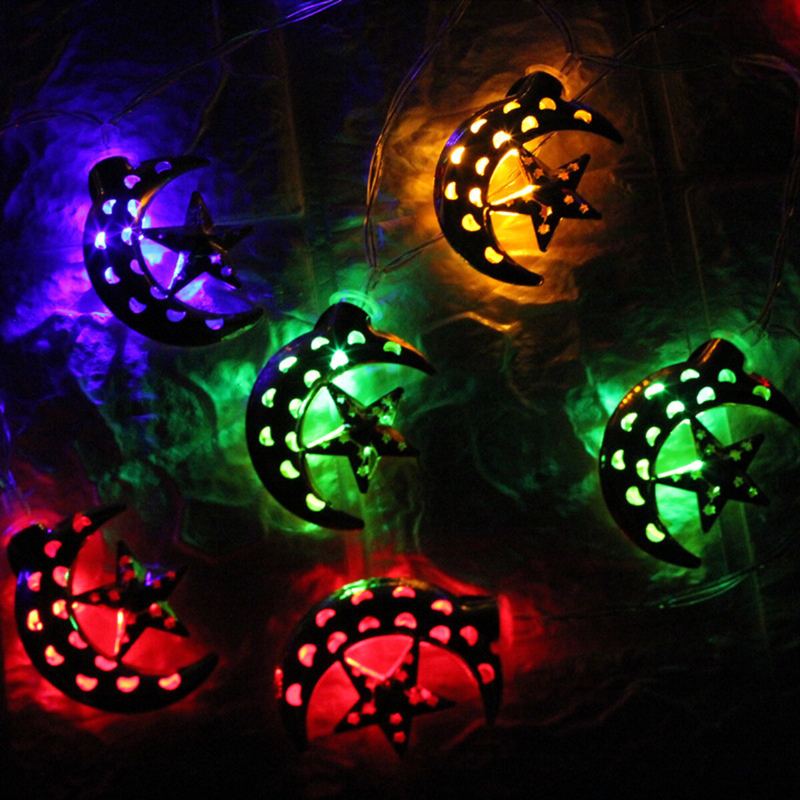 3 Metrová Led Ramadánová Dekorace Eid Mubarak Dekor Led Světlo Kareem Happy Eid Islam Dárek