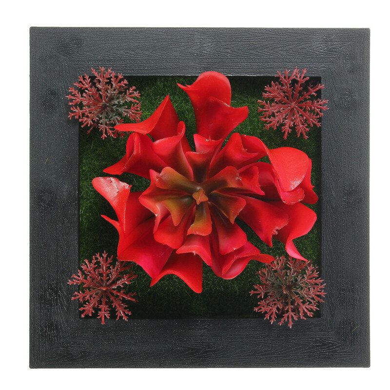 3d Krása Creative Plant Frame Wall Art Decoration Umělá Květina Domácí Dekorace