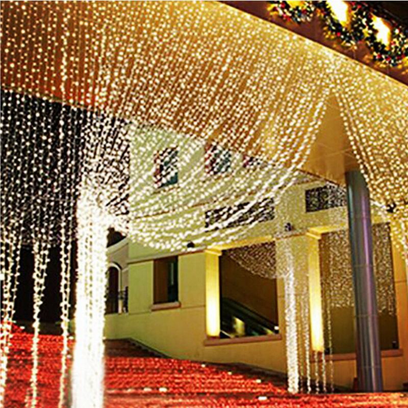 6mx3m 600 Led Světelný Řetězec Wedding Party Vánoční Venkovní Lampa Vodotěsná