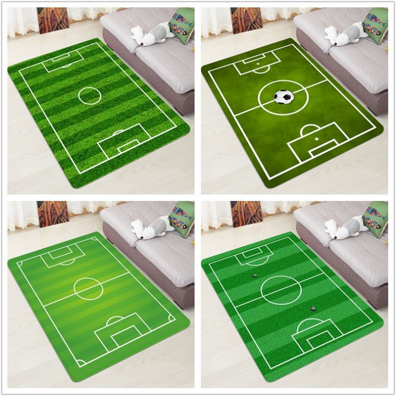 Dětská Hrací Podložka Kobereckids Protiskluzový Rugkoberec Fotbalové Hřištěděti Sportovní Koberecložnice Domácí Dekorace Kobereckid Play Obývací Pokoj Koberecfotbalový Stadion