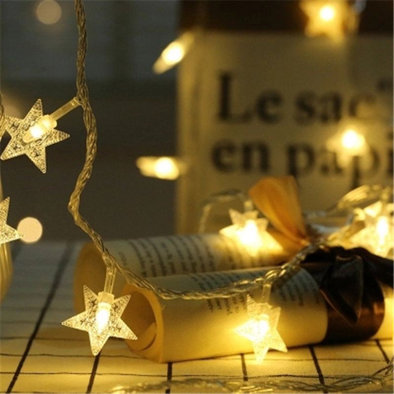 Kcasa Dsl-6 Gardening 5m 40led Světelný Řetěz Ve Tvaru Hvězdy Holiday Garden Party Svatební Dekorace