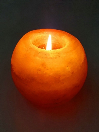 Křišťálový Noční Svícen Natural Salt Rock Tealight Čištění Vzduchu Stolní Lampa