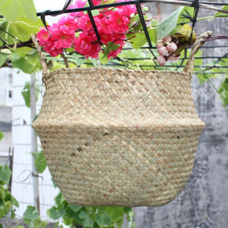 Mořská Tráva Belly Koš Úložiště Prádelna Domů Panier Boule Přírodní