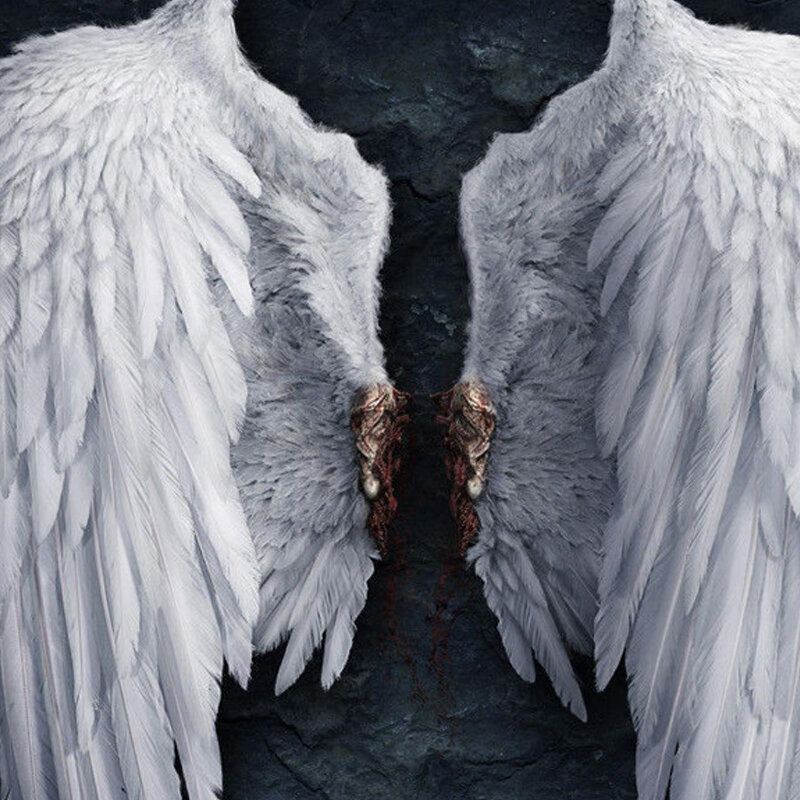 Nezarámovaná Móda Angel Wings Abstraktní Nástěnná Malba Obývací Pokoj Ložnice Artwork Decor