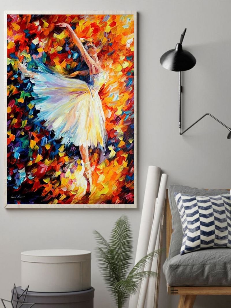 Obraz Na Plátně Se Vzorem Tančící Dívky Bez Rámečku Nástěnné Umělecké Plátno Obývací Pokoj Home Decor