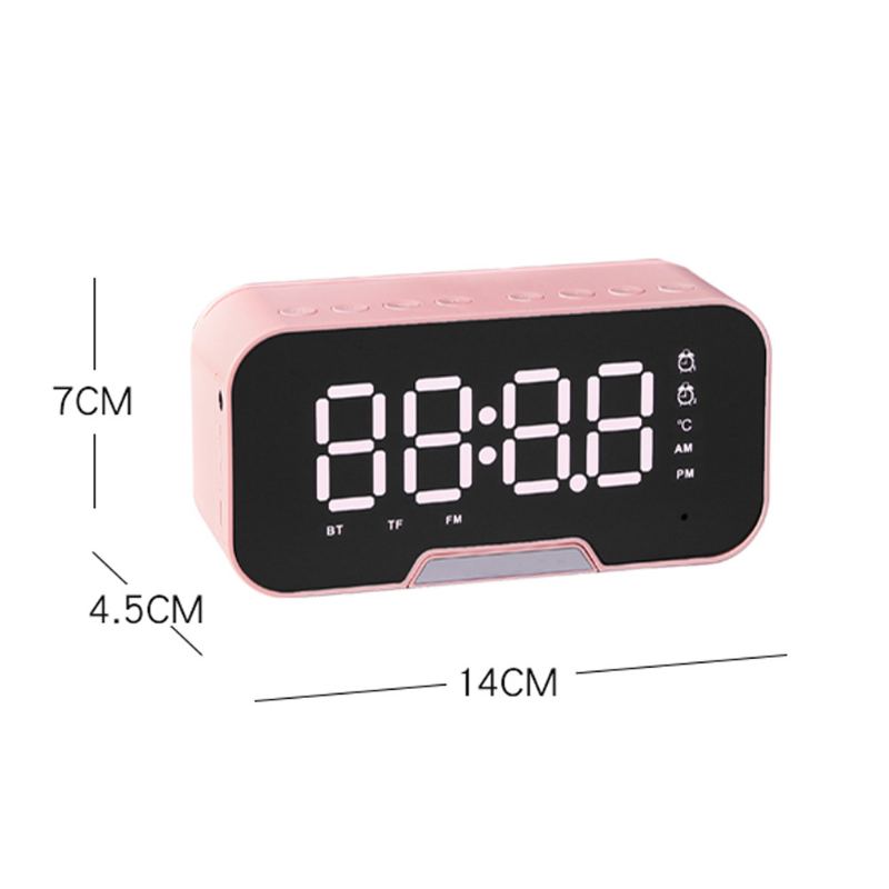 Rádio Budík S Duálními Budíky A 3 Úrovněmi Nastavení Jasu A Stereo Zvukem Bluetooth Reproduktory