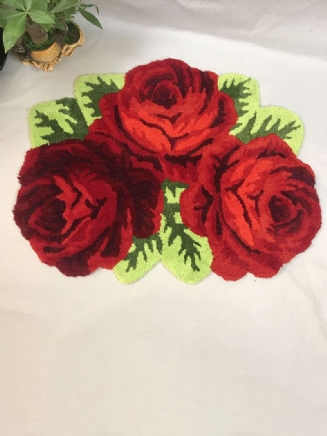 Rose Koberec Ložnice Koberce Do Obývacího Pokoje Chodba Veranda Květinové Plyšové Podlahové Rohože Vnitřní Domácí