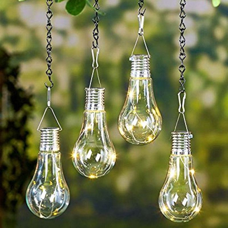 Solární Energie Venkovní Zahradní Žárovka Noční Světlo Camping Závěsná Otočná Lampa Home Decor