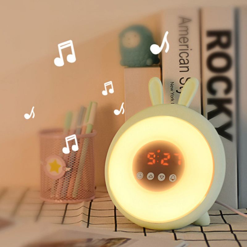 Sweet Dream Time Králík Wake Up Lamp Budík Simulace Východu Slunce Nové Děti Noční Světlo Kreativní Králíček Nálada Světelné Hodiny
