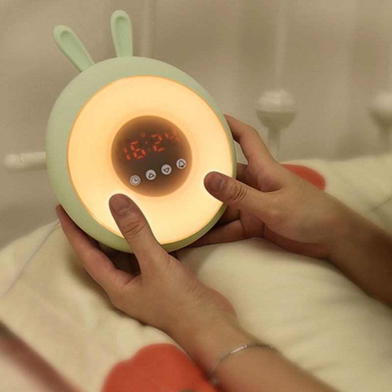 Sweet Dream Time Králík Wake Up Lamp Budík Simulace Východu Slunce Nové Děti Noční Světlo Kreativní Králíček Nálada Světelné Hodiny