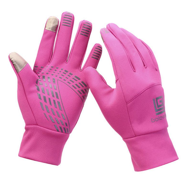 Pánské Dámské Hřejivé Vodotěsné Větruodolné Dotykové Lyžařské Cyklistické Rukavice Outdoor Fleece Full Finger