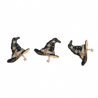 Dámská Brož Creative Mini Wizard Hat Diamond Alloy Pin Lady Módní Doplňky Nejlepší Dárek K Výročí Večírku