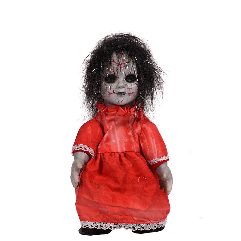 Halloweenské Hračky Legrační Rekvizity Chodící Panenka Ghost Roztomilá Dekorace Světélkující Kreativní Ozdoby Rozvržení Velkoobchod