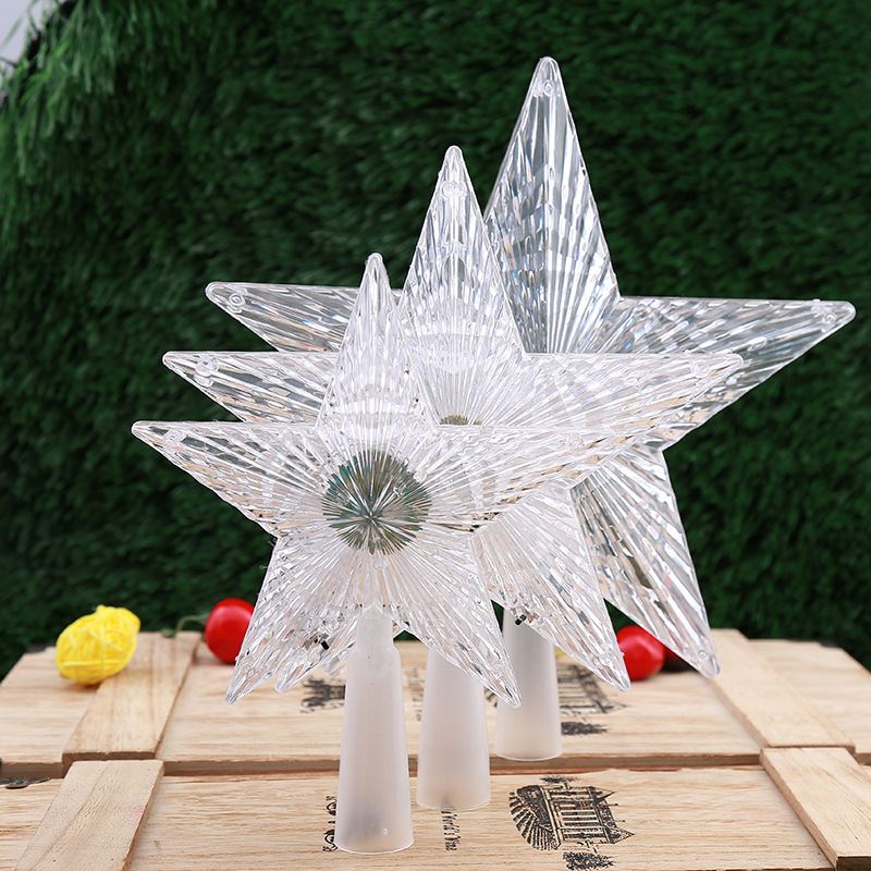 Led Světelný Strom Top Star Velkoobchod Hot Sale Ps Plastové Vánoční Ozdoby Vlastní Kreativní Party Dekorace