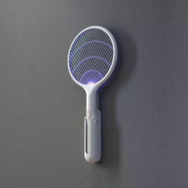 2v1 Elektrický Rozprašovač Na Plácání Proti Komárům / Lampa Na Hubení Komárů Nástěnný Na Usb Nabíjení Se Základním Držákem