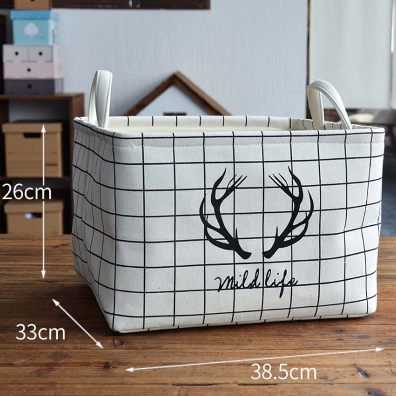 Skládací Úložný Box Na Hračky Oblečení Do Dětského Pokoje Plátěný Box Organizér Ze Zesílené Látky S Rukojetí