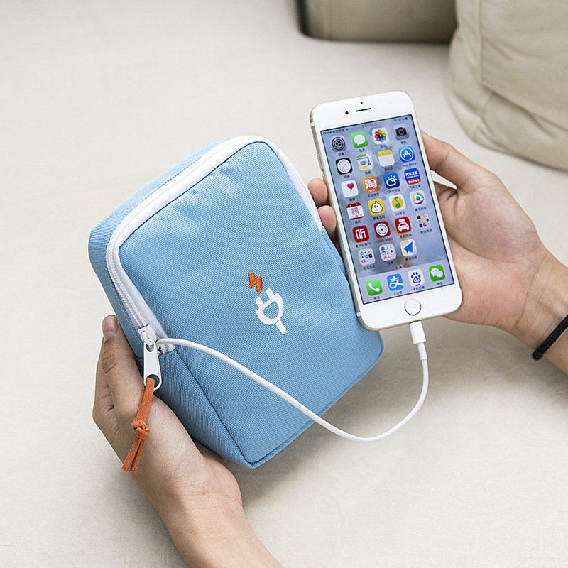 Úložiště Digitálního Datového Kabelu Taška Na Telefon Silnější Nylonová Do Ruky Na Klíče Od Auta Na Fotoaparát