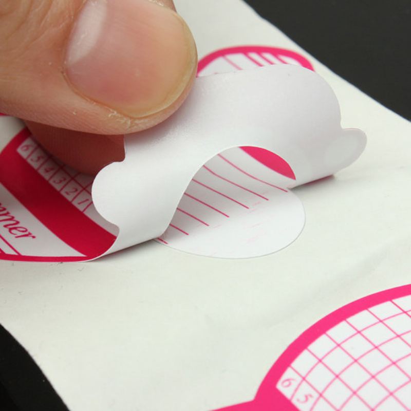 Dancingnail 500ks Roll Gel Acryl Nail Extension Samolepící Vodítko Formulář Papírové Samolepky