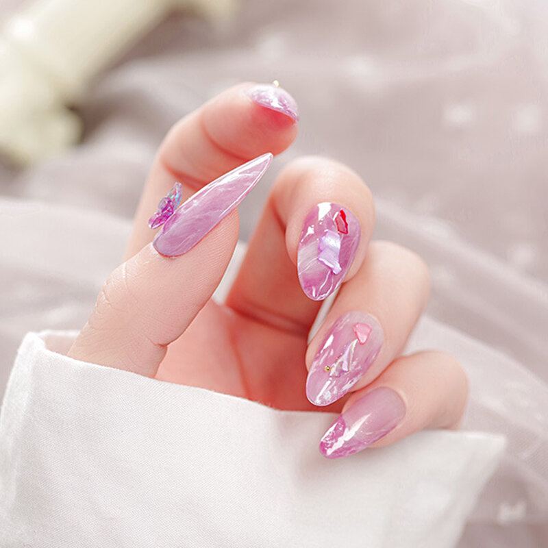 Diy Ručně Vyráběné Šperky Na Nehty Trojrozměrný Motýl Půlkruhová Perla Smíšená Mini Malá Dekorace Na
