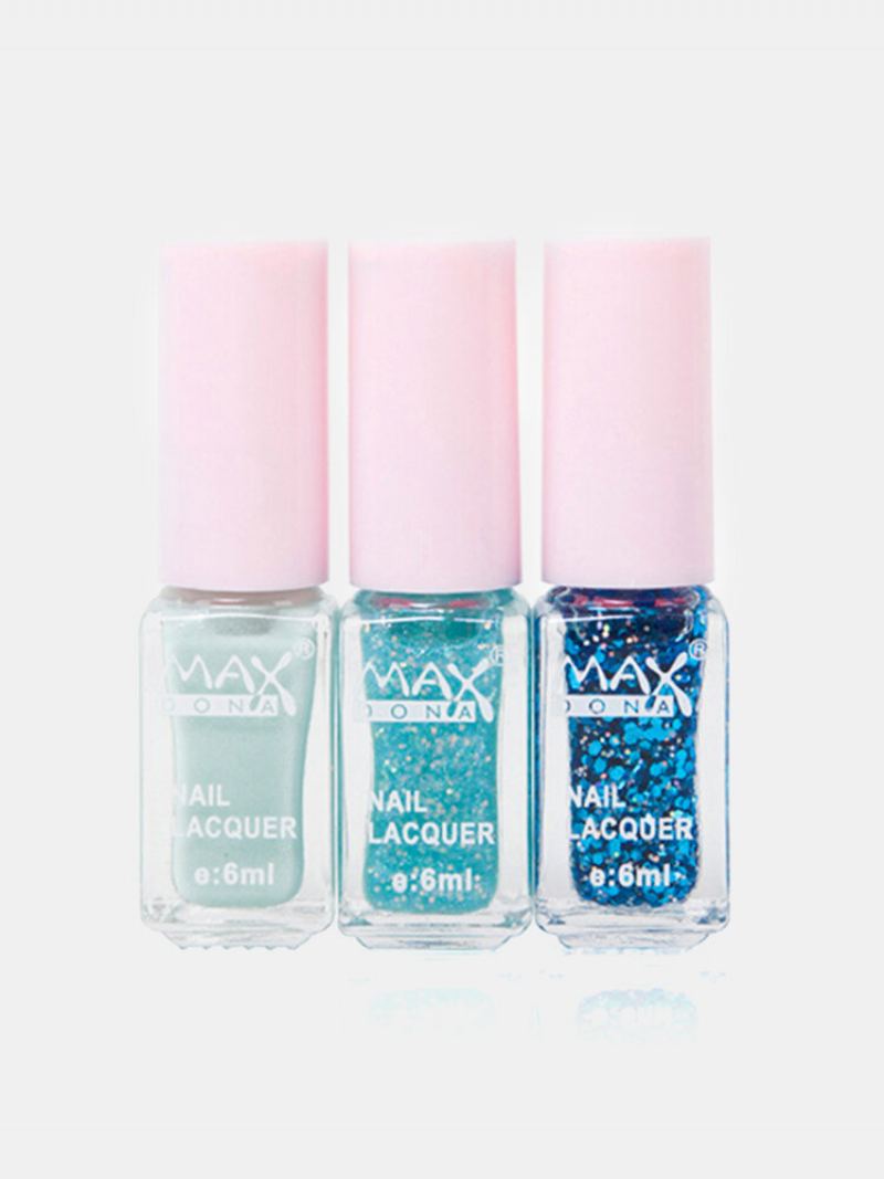 Maxdona 3 Barvy/sada Lak Na Nehty Gradient Color Cocktail Magic Nails Gel