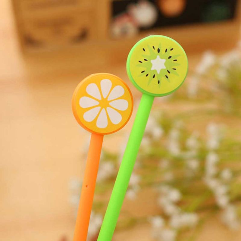 Jedinečné Pero - Kancelářské Podpisové S Jehlovou Špičkou Colorful Fruits Sculpt 0.5 mm