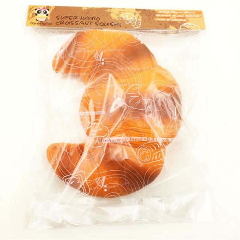 18 cm Squishyfun Jumbo Croissant Squishy Chléb Super Pomalu Rostoucí Ždímací Kolekce Hračka Zábavný Dárek