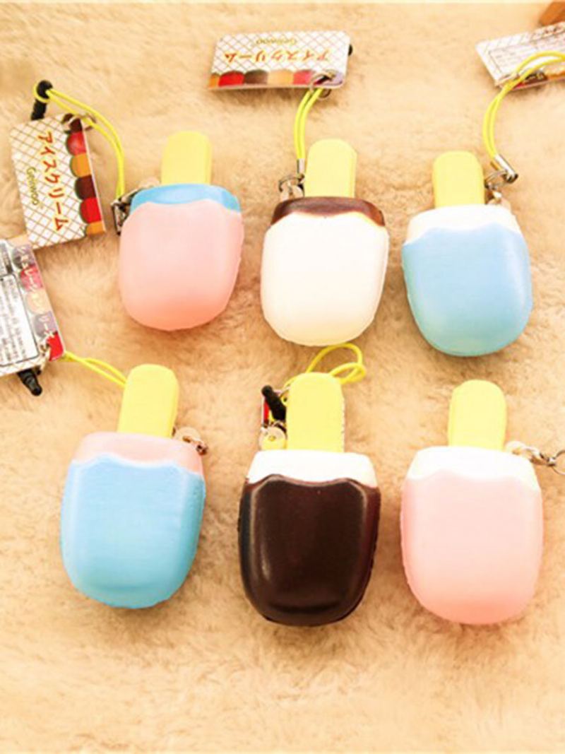 6x3x1.7cm Kawaii Squishy Simulační Zmrzlina Hračky Pomalu Rostoucí Zábavné Měkká Dekorace
