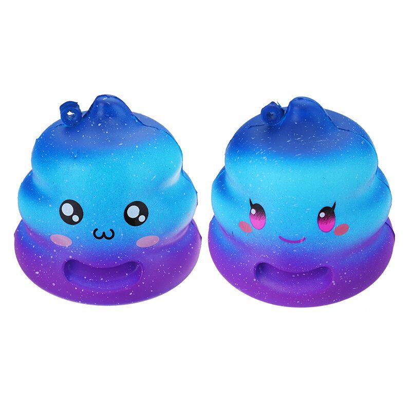 7cm Crazy Squishy Galaxy Poo Pomalu Rostoucí Vonná Kolekce Kreslených Drdolů