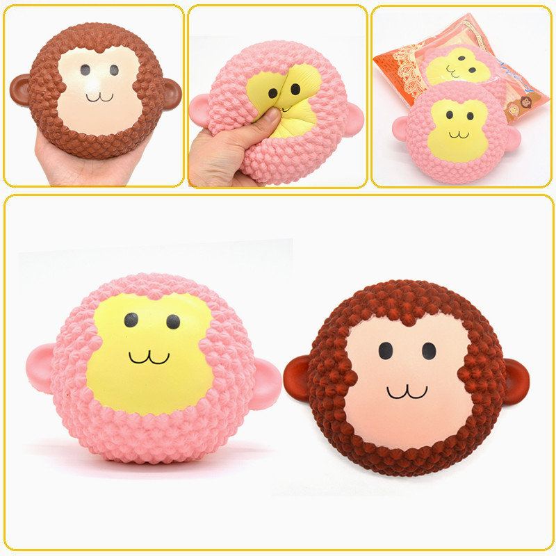 Areedy Squishy Jumbo Monkey Dort 15 cm Vonící Pomalu Rostoucí Originální Balení Kolekce Dárkové Dekorace