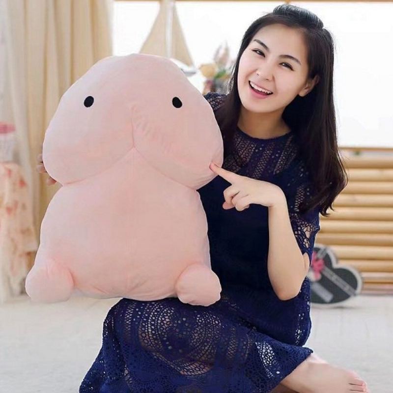 Creative Dingding Throw Polštář Kawaii Léčivé Plyšové Panenky Zábavný Vtip Festival Dárek 4 Velikosti
