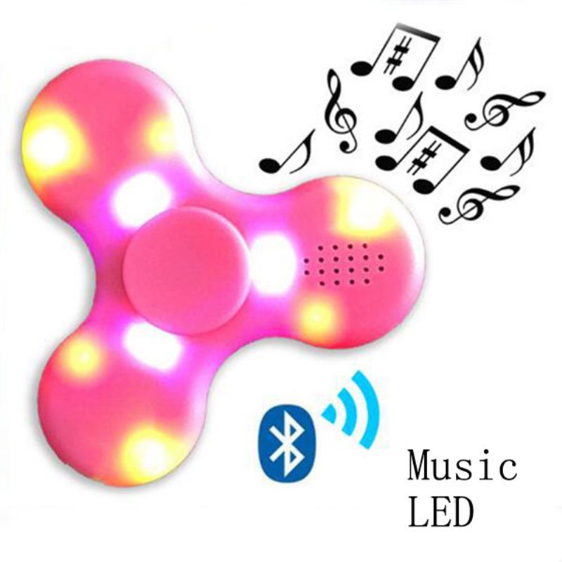 Hand Spinner Nabíjecí Hudební Led Fidget Finger Focus Miniaplikace Pro Snížení Stresu