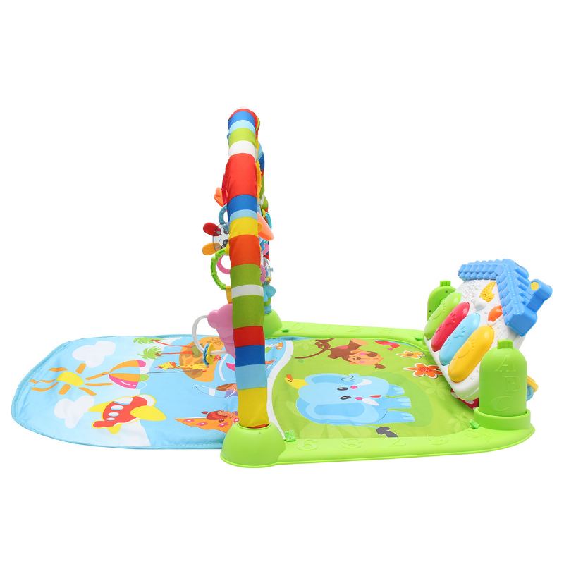 Multifunkční Hrací Podložka Pro Novorozence 3 V 1 Music Piano Fitness Gym Activity Mat