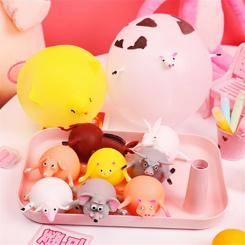 Nafukovací Hračka Se Zmáčknutím Balónku Funny Squishy Proti Stresu