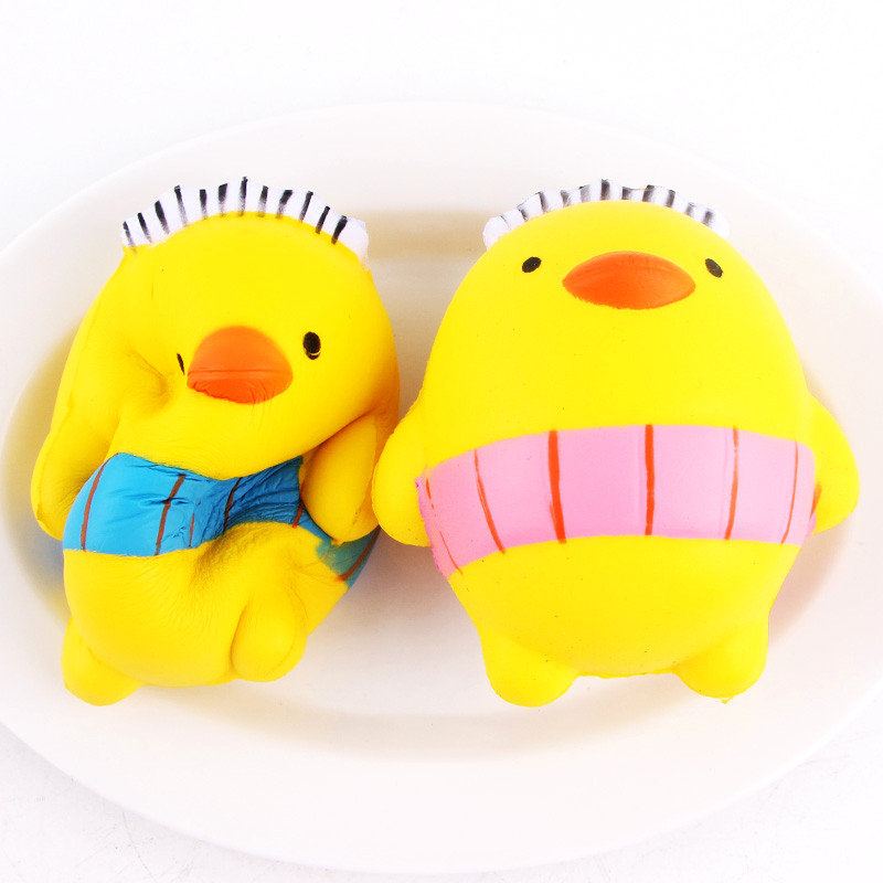 Sanqi Elan Squishy Cartoon Chick Chicken Baby10cm Pomalu Rostoucí S Balením Kolekce Dárková Hračka