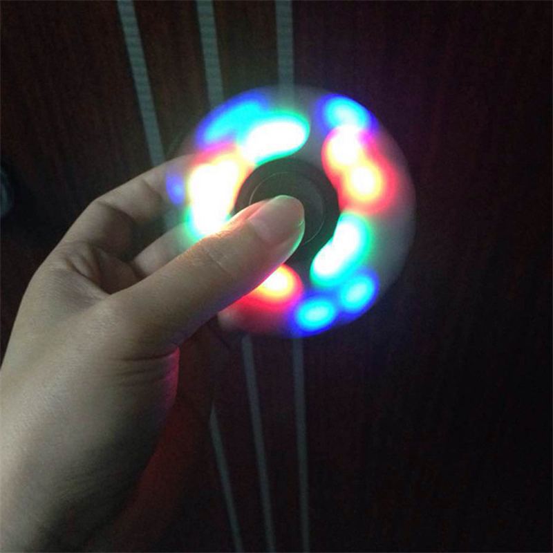 Sparkle Led Hand Spinner Flash Finger Edc Relieve Stress Fidget Stolní Hračka