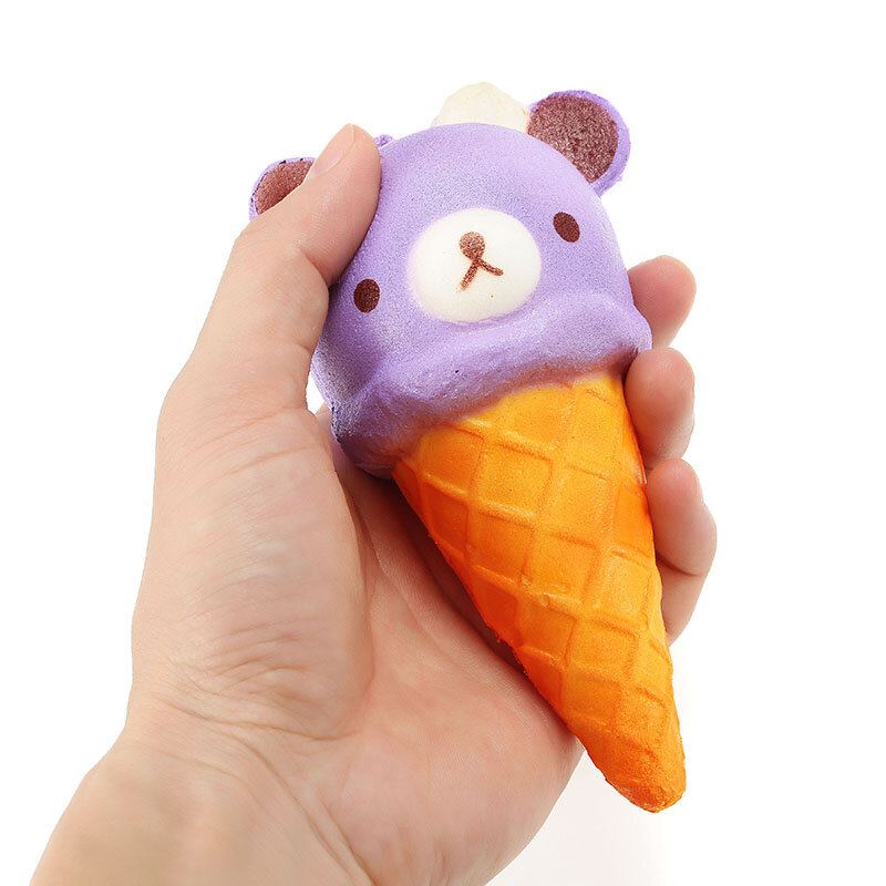Squishy Ice Cream Bear Měkká Kolekce Slow Rising Dárkový Dekor Squish Squeeze Toy