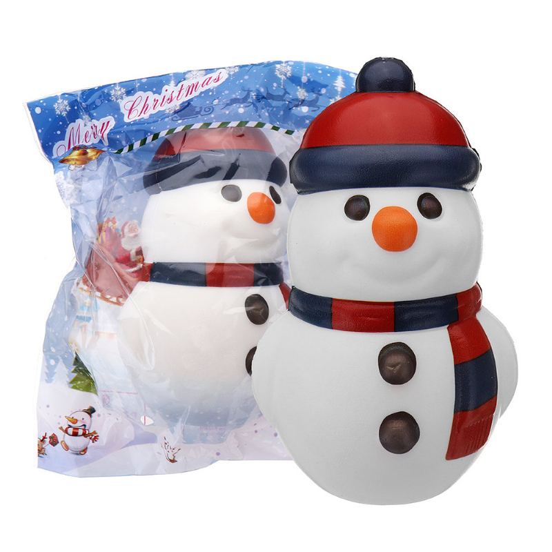 Vánoční Sněhulák Squishy Měkké Pomalu Rostoucí S Balením Kolekce Dárkové Hračky