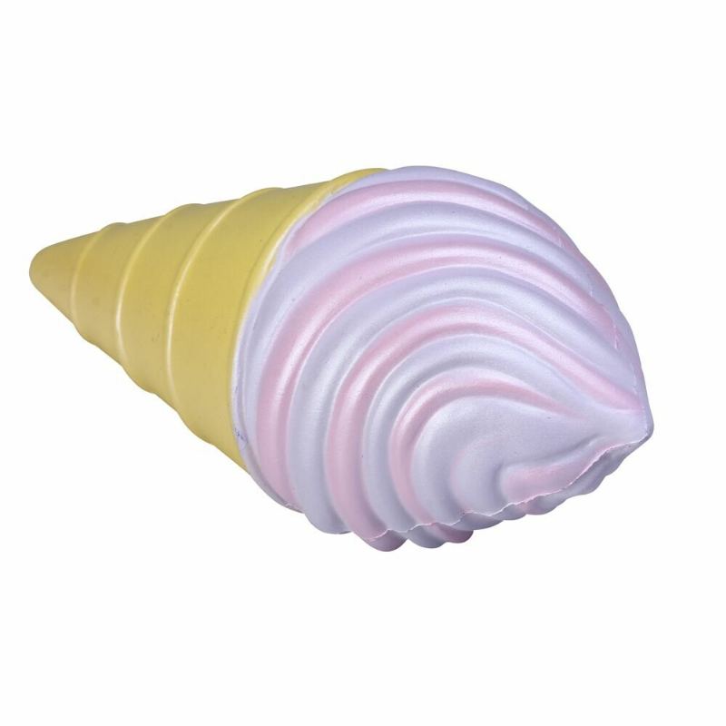 Vlampo Squishy Kornout Na Zmrzlinu Růžová Bílá Pomalu Rostoucí Originální Balení Kolekce Dárkové Dekorace Hračka